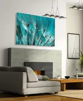 Empire Art Direct Dandelion Frameless Free Floating Tempered Art Glass Wall Art by Ead Art Coop, 32" x 48" x 0.2"