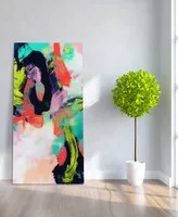 Empire Art Direct Colorful Frameless Free Floating Tempered Art Glass Abstract Wall Art by Ead Art Coop, 36" x 72" x 0.2"