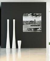 Empire Art Direct New York Skyline A Frameless Free Floating Tempered Glass Panel Graphic Wall Art, 36" x 36" x 0.2"