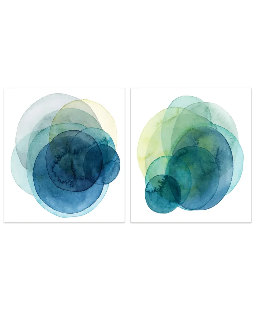 Empire Art Direct Evolving Planets I I Frameless Free Floating Tempered Art Glass Abstract Wall Art, 38" x 38" x 0.2"