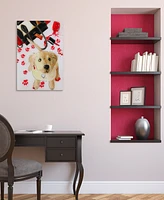 Empire Art Direct Oh Oh Again Frameless Free Floating Tempered Glass Panel Graphic Dog Wall Art, 24" x 16" x 0.2"