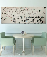 Empire Art Direct Beach Day Frameless Free Floating Tempered Glass Panel Graphic Wall Art, 24" x 63" x 0.2"