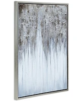Empire Art Direct Iceberg Textured Metallic Hand Painted Wall Art by Martin Edwards, 40" x 30" x 1.5"