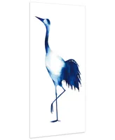 Empire Art Direct Ink Drop Crane 1 2 Frameless Free Floating Tempered Glass Panel Graphic Wall Art, 48" x 24" x 0.2"