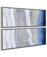 Empire Art Direct Sand Art Textured Metallic Hand Painted Wall Art Set by Martin Edwards, 60" x 20" x 1.5"