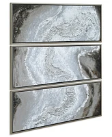 Empire Art Direct Iced Textured Metallic Hand Painted Wall Art Set by Martin Edwards, 60" x 20" x 1.5"