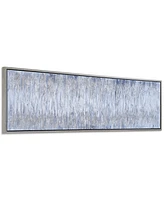 Empire Art Direct Gray Field Textured Metallic Hand Painted Wall Art by Martin Edwards, 20" x 72" x 1.5"