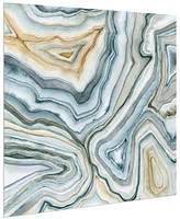 Empire Art Direct Agate Abstract I Frameless Free Floating Tempered Art Glass Abstract Wall Art by Ead Art Coop, 38" x 38" x 0.2"