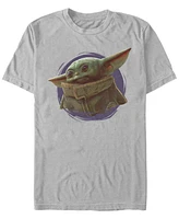 Fifth Sun Star Wars The Mandalorian Child Purple Smoke Short Sleeve Men's T-shirt