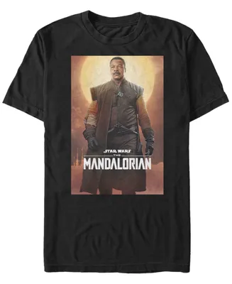 Fifth Sun Star Wars The Mandalorian Greef Karga Character Poster Short Sleeve Men's T-shirt