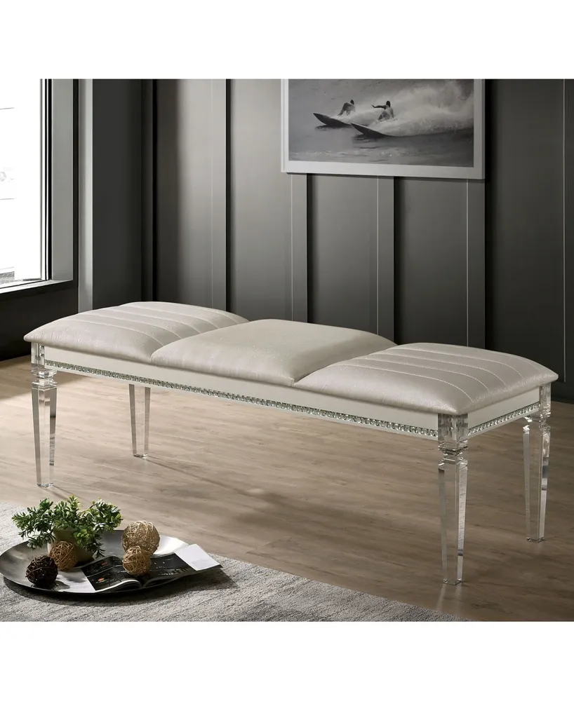 Sophilia Pearl Padded Bench - Off
