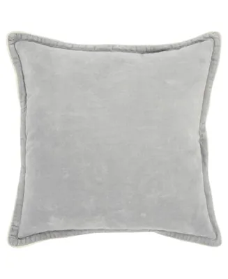 Rizzy Home Solid Polyester Filled Decorative Pillow, 20" x 20"