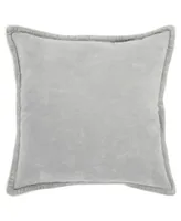 Rizzy Home Solid Polyester Filled Decorative Pillow, 20" x 20"