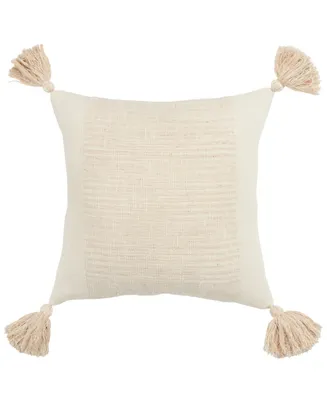 Rizzy Home Grid Polyester Filled Decorative Pillow, 20" x
