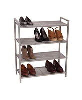 Household Essentials 4-Tier Mesh Shoe Rack