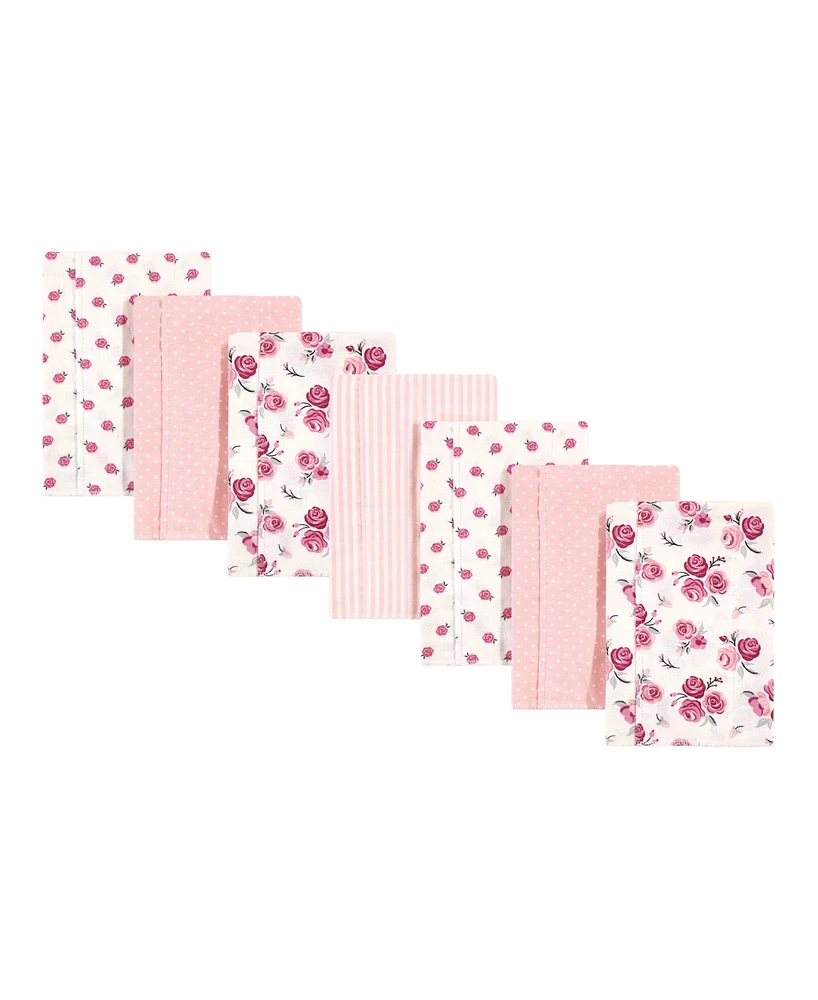 Hudson Baby Infant Girl Cotton Flannel Burp