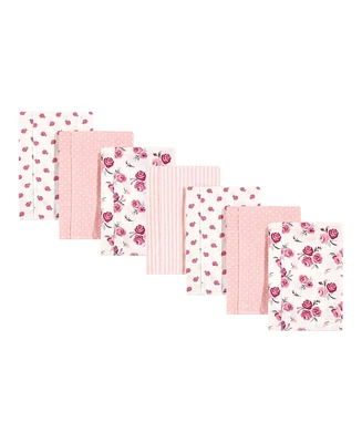 Hudson Baby Infant Girl Cotton Flannel Burp