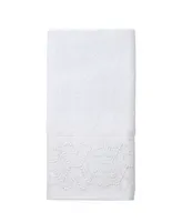 Avanti Serafina Geometric Embroidered Fingertip Towel, 11" x 18"