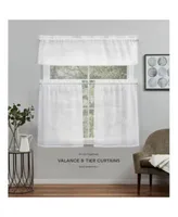 Exclusive Home Curtains Belgian Sheer Rod Pocket Tier Curtain Panel Pair Set Of 2