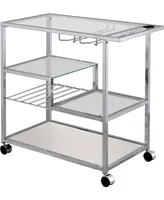 Kendra Metal Mobile Serving Cart