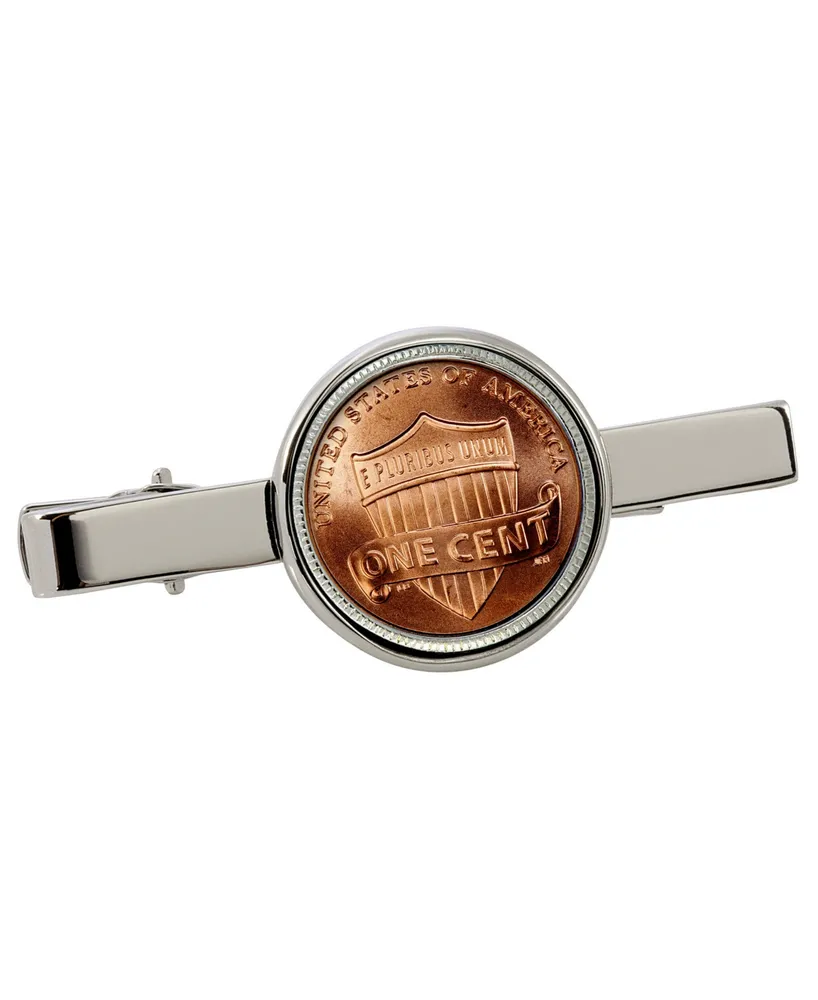 American Coin Treasures Lincoln Union Shield Penny Coin Tie Clip