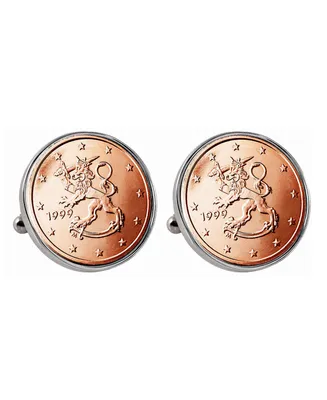 American Coin Treasures Finland 2-Euro Coin Cufflinks