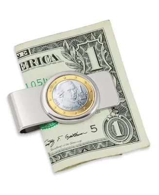 Men's American Coin Treasures Austrian Mozart One Euro Coin Money Clip