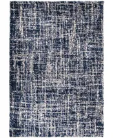 Orian Cotton Tail Cross Thatch Navy 9' x 13' Area Rug