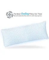 Nestl Heat and Moisture Reducing Ice Silk and Gel Infused Memory Foam Body Pillow