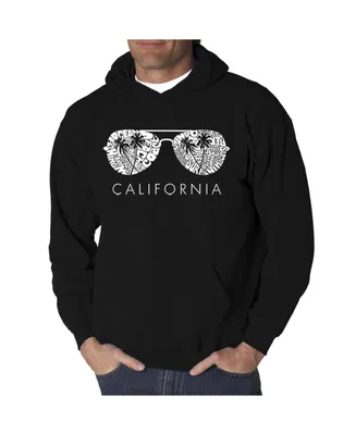 La Pop Art Men's California Shades Word Hooded Sweatshirt