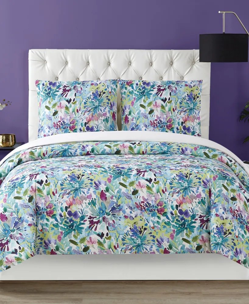 Christian Siriano New York Dahlia 3 Piece Duvet Set, King