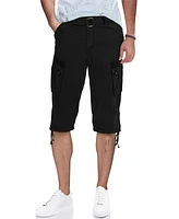 X-Ray Men's Belted Capri Cargo Shorts