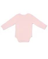 Earth Baby Outfitters Baby Girls Embroidery Heart Long Sleeve Bodysuit