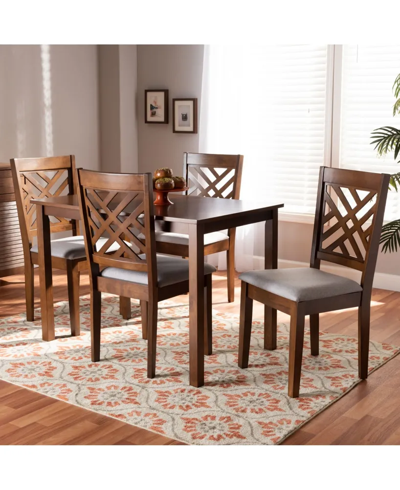 Furniture Caron Upholstered 5 Piece Dining Set