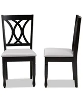 Furniture Reneau Transitional 2 Piece Dining Chair Set with Seat