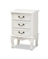 Furniture Gabrielle Victorian 3 Drawers Nightstand