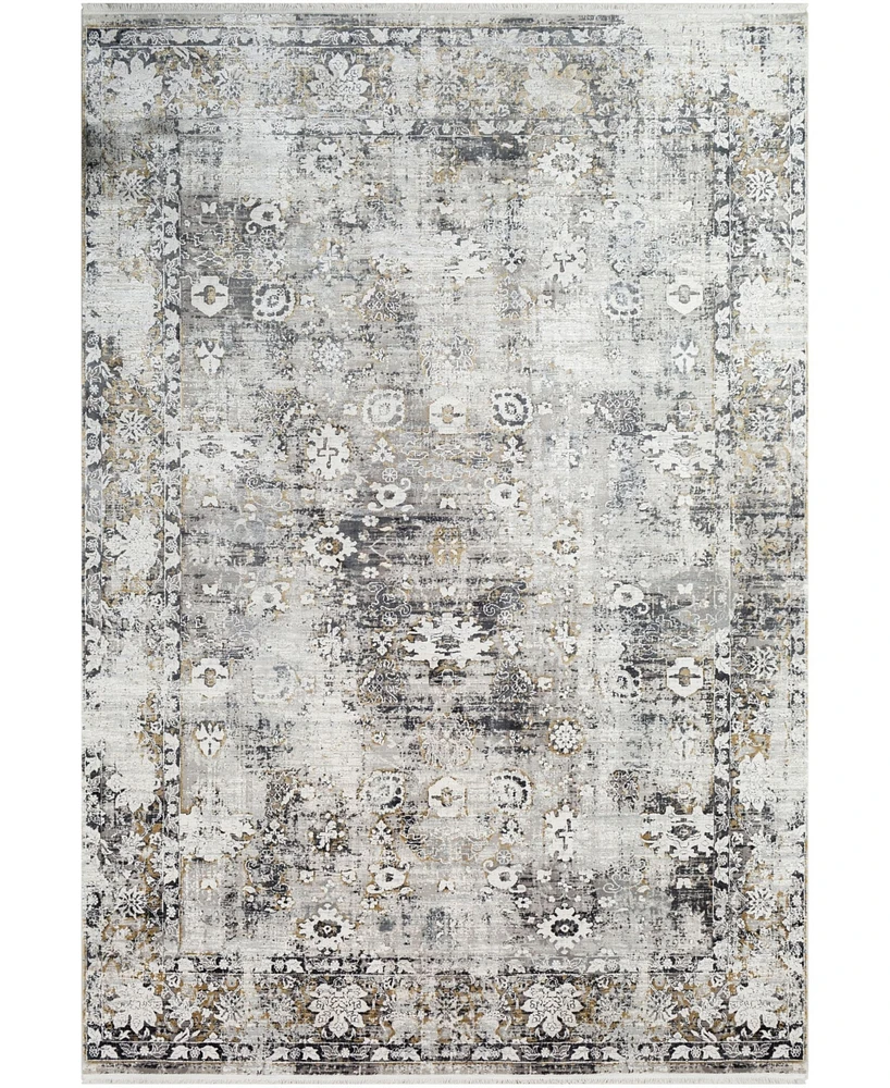 Surya Solar Sor-2308 Charcoal 5' x 7'6" Area Rug