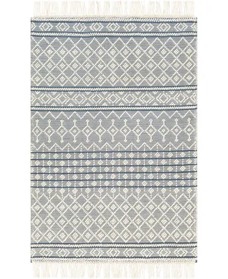 Closeout! Surya Farmhouse Tassels Fts-2304 Denim 8' x 10' Area Rug