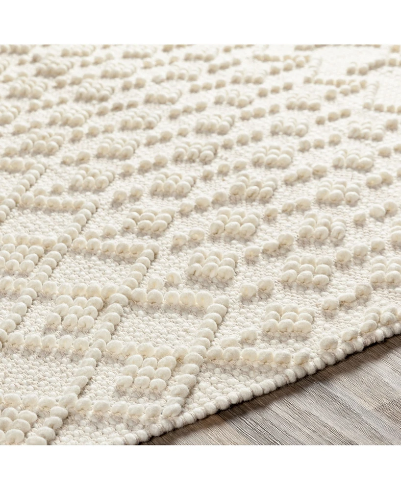 Livabliss Farmhouse Tassels Fts-2305 White 9' x 12' Area Rug