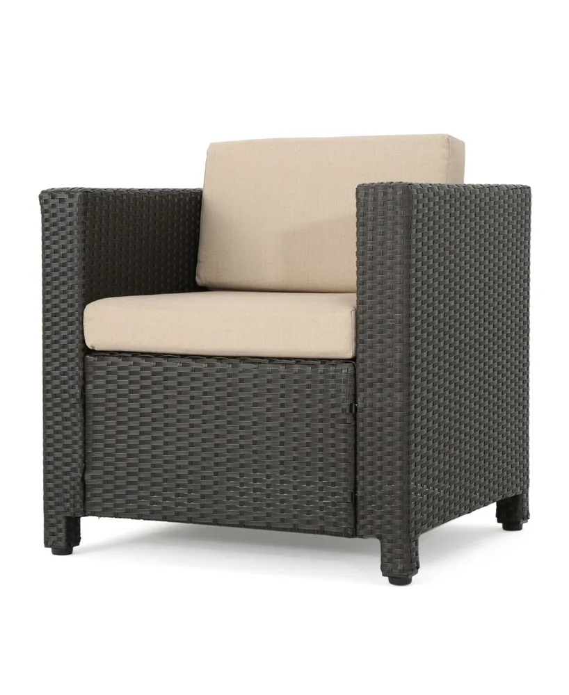 Noble House Puerta Outdoor Club Chair with Cushions