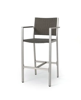 Noble House Cape Coral Outdoor Barstools, Set of 2