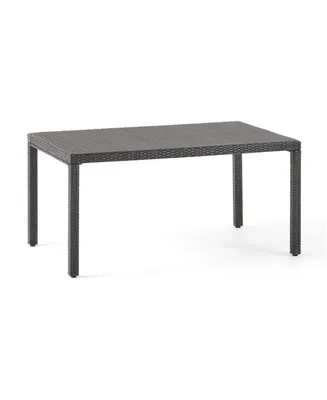 Noble House Rhode Island Outdoor Rectangular Dining Table