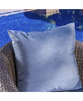 Noble House Darius Outdoor Framed Swivel Club Chair with Cushions