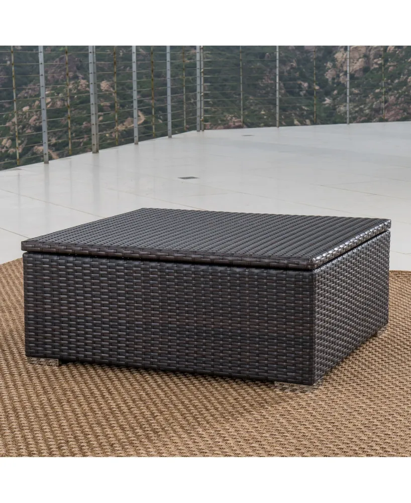 Noble House Faviola Outdoor Storage Coffee Table