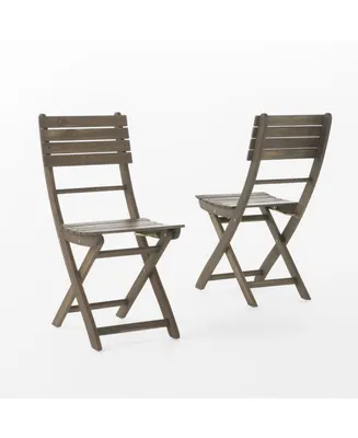 Noble House Positano Outdoor Foldable Dining Chairs