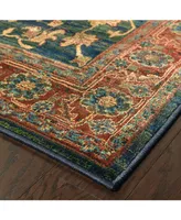 Jhb Design Kismet KIS08 Blue 2'3" x 7'6" Runner Rug