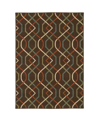 Jhb Design Negril NEG10 Brown 5'3" x 7'6" Outdoor Area Rug