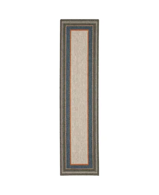 Oriental Weavers Latitude 8021L Gray 1'10" x 7'6" Runner Rug