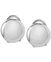 Polished Button Clip-On Earrings