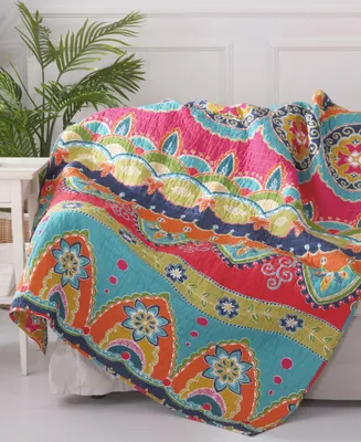 Levtex Amelie Boho Vibrant Quilted Throw, 50" x 60"